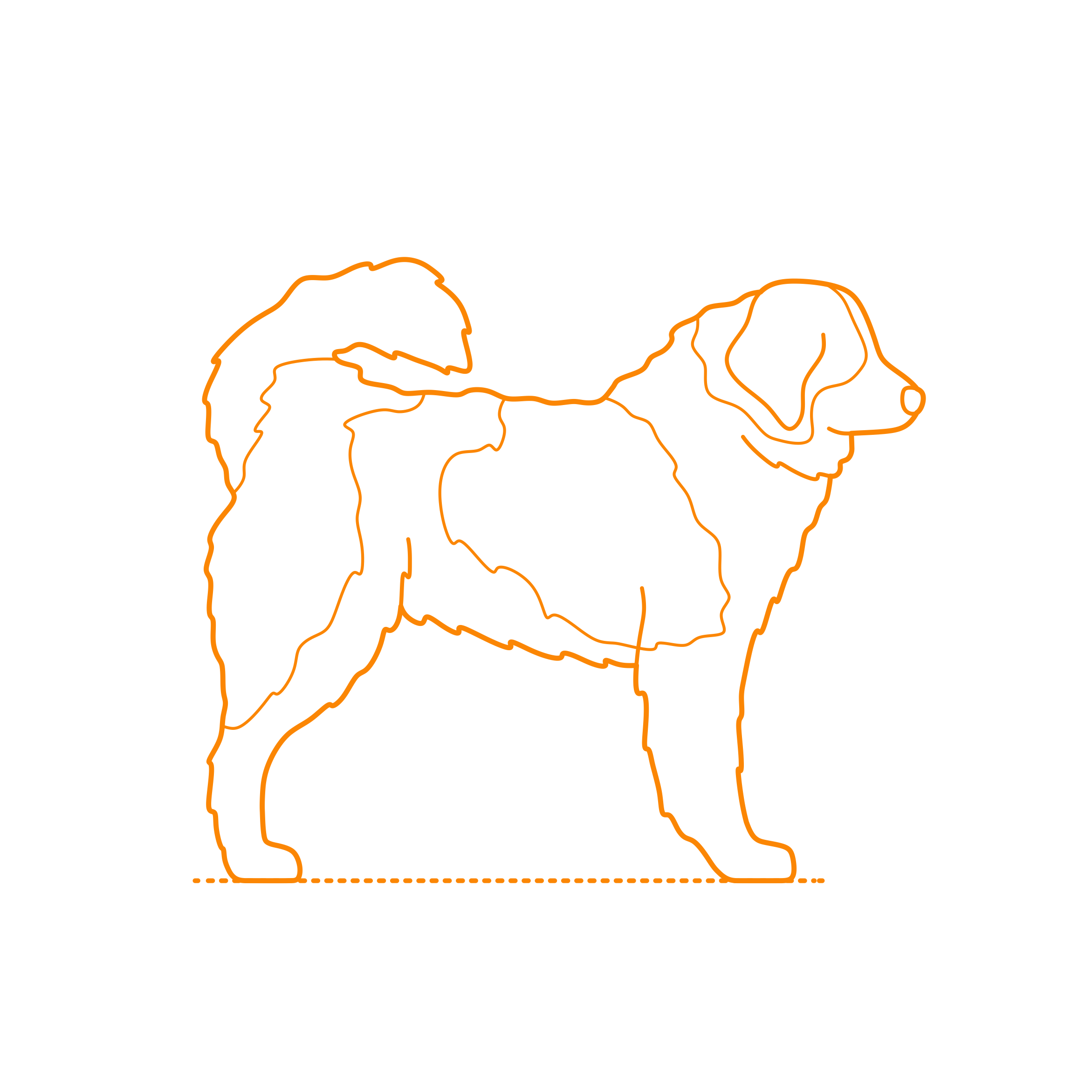 Animals Dogs Tornjak Stencil Svg Design File Free Vectors
